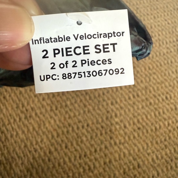 Inflatable Velociraptor Costume - Blue Child one size fits most. Up to 5’1” NWT - Picture 8 of 13